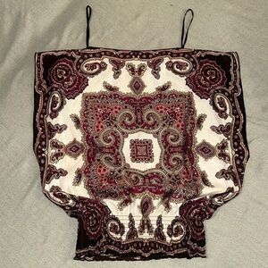 BCX Faux  Silk Scarf Blouse